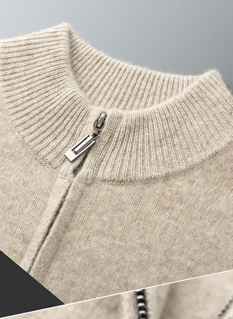 Merino Zip Cardigan